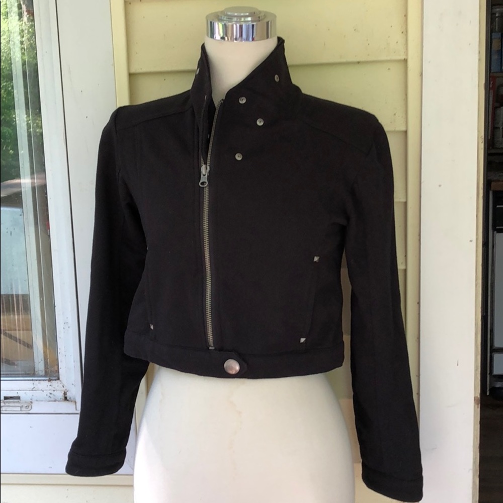 NWOT “JUSTICE” Black Zipper Up Jacket, Size 12